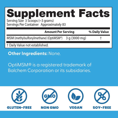 Doctor's Best MSM Powder Supplement for Men & Women - Supports Hair, Skin, Nails, Joint Health, & Mobility, Delivers Beneficial Sulfur with OptiMSM - Maple Wellness Supplements