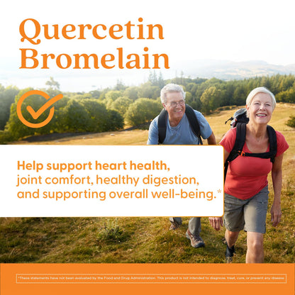 Doctor's Best Quercetin Bromelain, Immunity Support Capsule, Heart, Joint & Healthy Respiratory System, Non-GMO - Maple Wellness Supplements