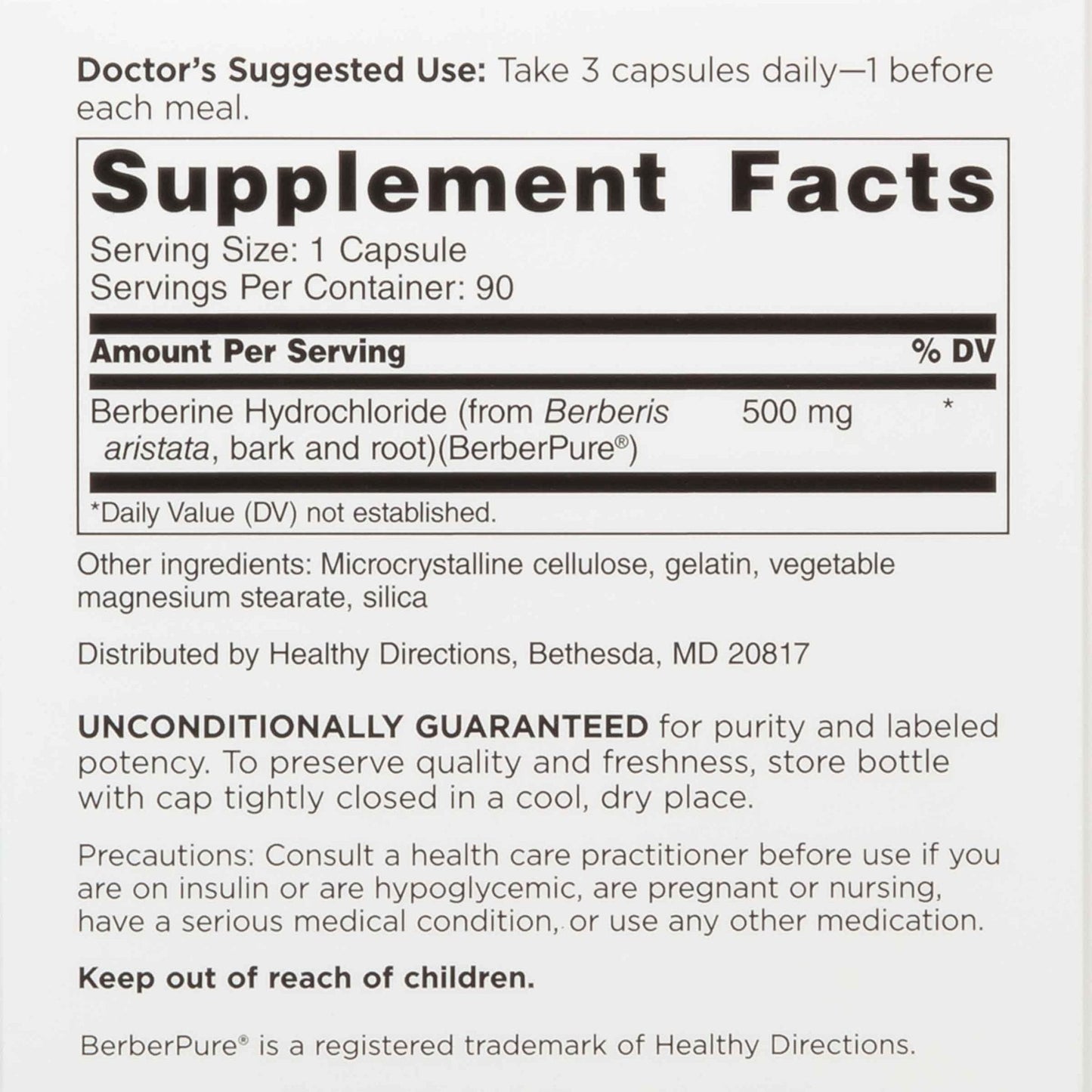 DOCTORS' PREFERRED Clinical Grade Supplement - Doctor Formulated | 1500 mg per Daily Serving | 90 Count - Maple Wellness Supplements