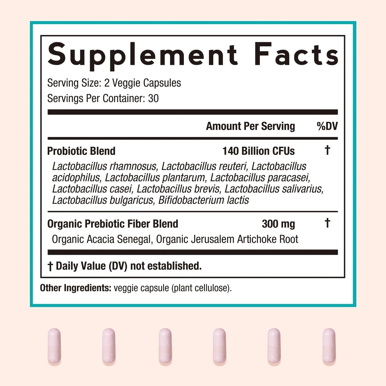 Doctor's Recipes Probiotics for Women, Organic Prebiotics and Probiotics for Digestive Health, Vaginal Health, 140 Billion CFU, 10 Strains, Shelf Stable, 60 Capsules - Maple Wellness Supplements