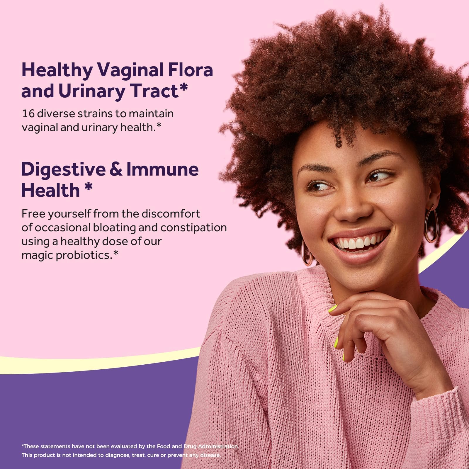 Doctor's Recipes Women's Probiotic, 60 Caps 50 Billion CFU 16 Strains, with Organic Cranberry, Digestive Immune Vaginal & Urinary Health, Shelf Stable - Maple Wellness Supplements