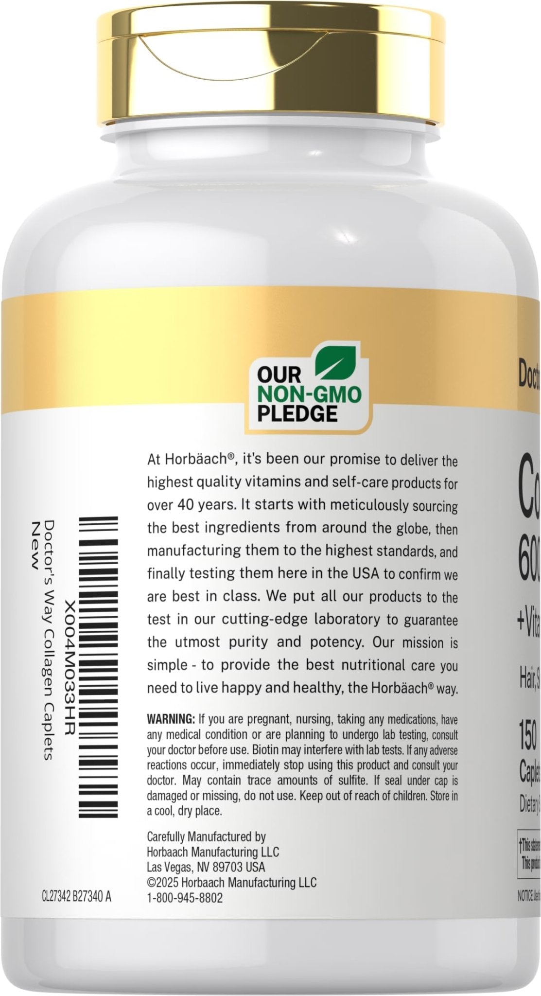 Doctor's Way Collagen Complex | 150 Caplets | with Vitamin C and Biotin | Non-GMO, Gluten Free Supplement - Maple Wellness Supplements
