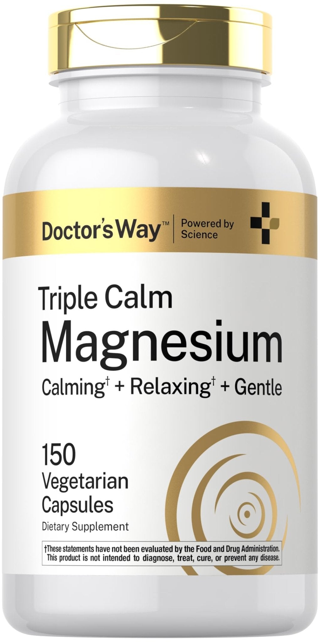 Doctor's Way Triple Magnesium Complex | 150 Capsules | Citrate, Glycinate, & Malate Supplement | Vegetarian, Non-GMO, Gluten Free Formula - Maple Wellness Supplements