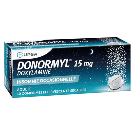 Donormyl 15 mg effervescent tablets - UPSA - Maple Wellness Supplements