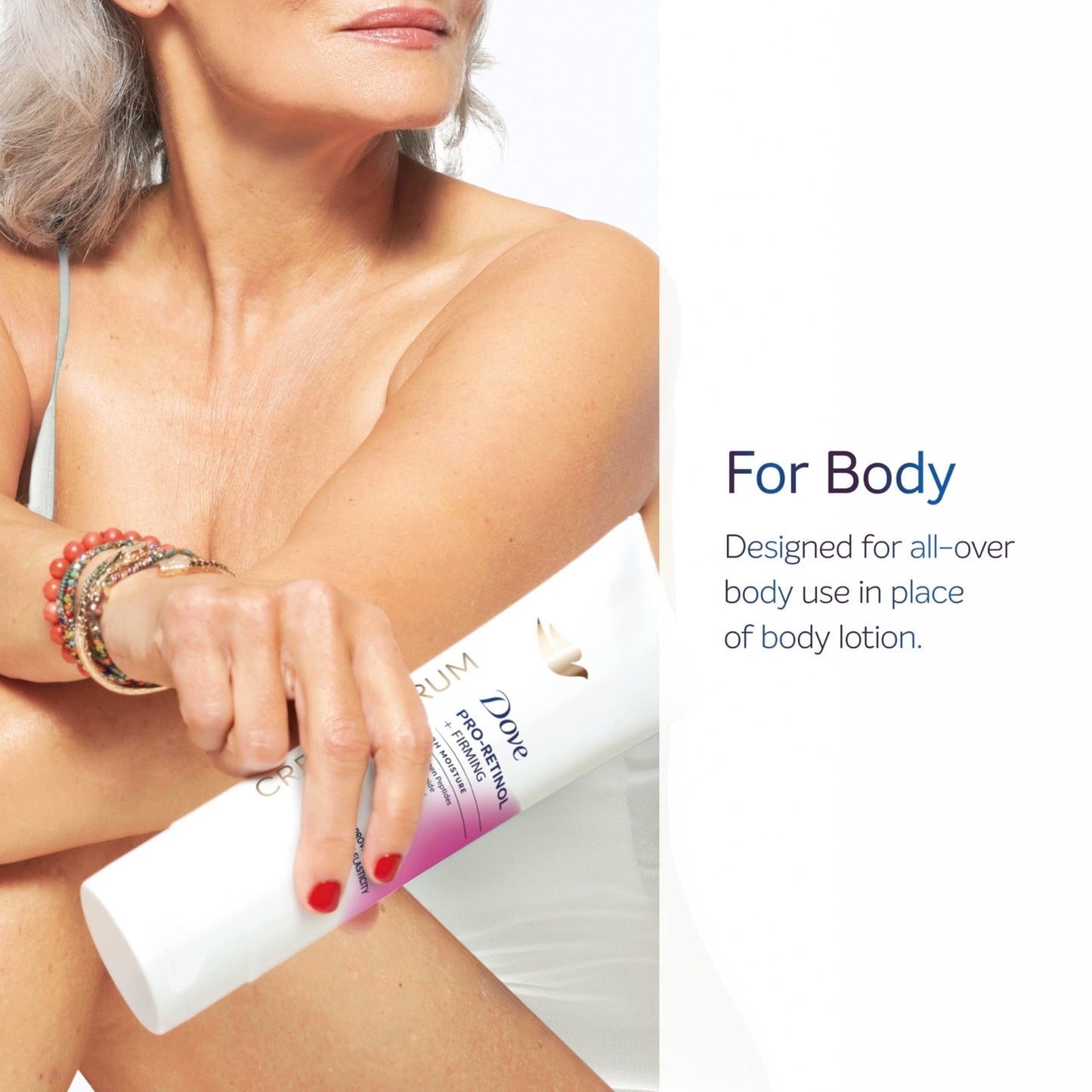 Dove Cream Serum Pro-Retinol + Firming for Elasticity and Firmness, with Collagen Peptides, Niacinamide and Antioxidants Lotion, 8 oz - Maple Wellness Supplements