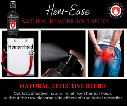 Dr. Angela's Hemorrhoid Treatment Spray | Organic Aloe Vera, Witch Hazel & Essential Oils Turmeric & Tea Tree | Natural Itching & Burning Relief Cream - Maple Wellness Supplements