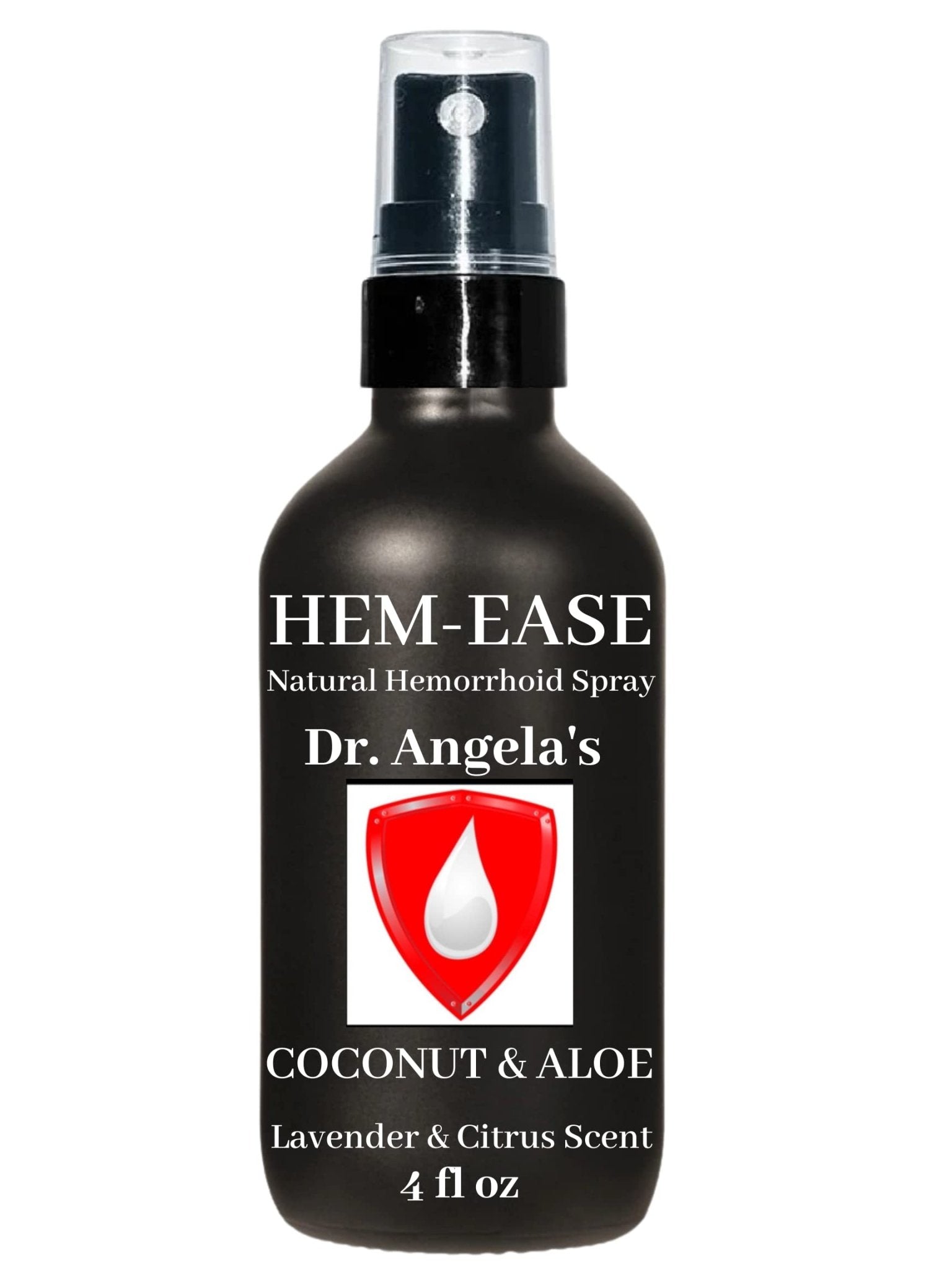 Dr. Angela's Hemorrhoid Treatment Spray | Organic Aloe Vera, Witch Hazel & Essential Oils Turmeric & Tea Tree | Natural Itching & Burning Relief Cream - Maple Wellness Supplements