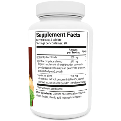 Dr. Berg Advanced Digestive Formula with Apple Cider Vinegar - Includes Digestive Health - Maple Wellness Supplements