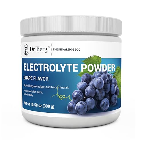 Dr. Berg Hydration Keto Electrolyte Powder - Enhanced w/ 1,000mg of Potassium & Real - Maple Wellness Supplements