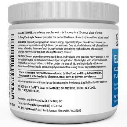 Dr. Berg Hydration Keto Electrolyte Powder - Enhanced w/ 1,000mg of Potassium & Real - Maple Wellness Supplements