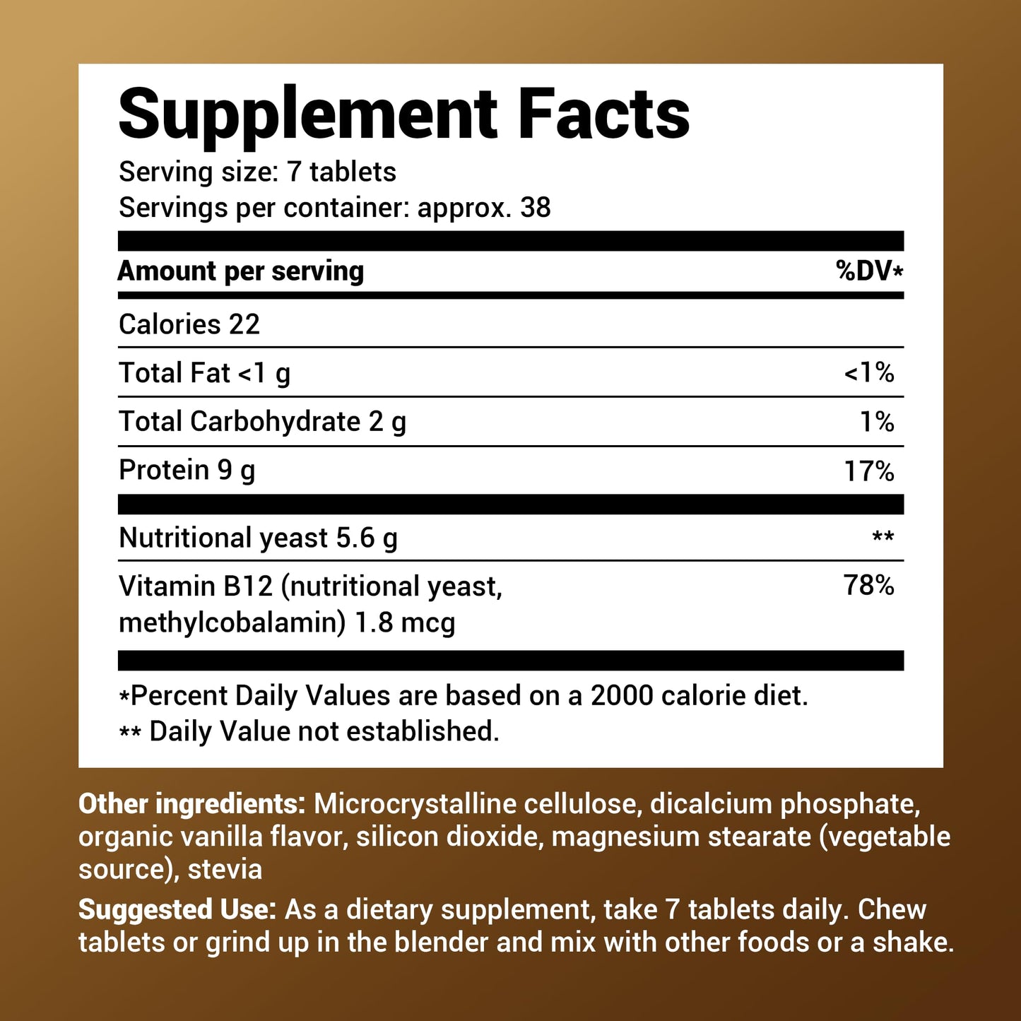 Dr. Berg Nutritional Yeast Tablets – Natural B12 Added - All 8 B Vitamin Complex – Organic - Maple Wellness Supplements