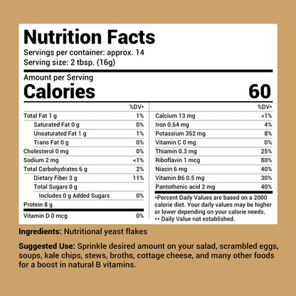 Dr. Berg Premium Nutritional Yeast Flakes - Delicious Non-Fortified Nutritional Yeast - Maple Wellness Supplements