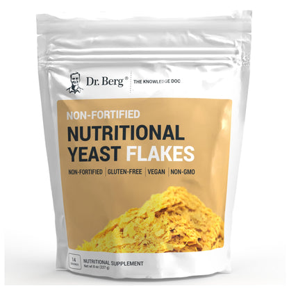 Dr. Berg Premium Nutritional Yeast Flakes - Delicious Non-Fortified Nutritional Yeast - Maple Wellness Supplements