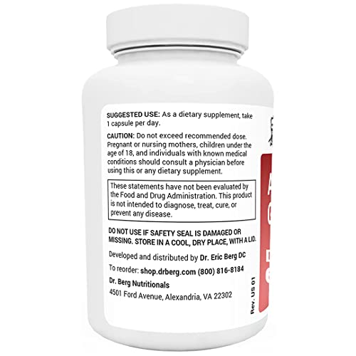 Dr. Berg's Adrenal Glandular - Cortisol Manager, More Energy, Focus, Stress and Immunity - Maple Wellness Supplements