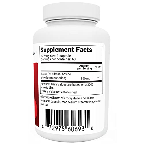 Dr. Berg's Adrenal Glandular - Cortisol Manager, More Energy, Focus, Stress and Immunity - Maple Wellness Supplements