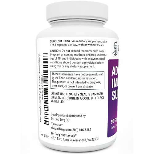 Dr. Berg's Advanced Immune Support - Daily Immunity Multi-System Defense Supplement - Maple Wellness Supplements