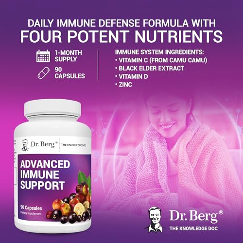 Dr. Berg's Advanced Immune Support - Daily Immunity Multi-System Defense Supplement - Maple Wellness Supplements