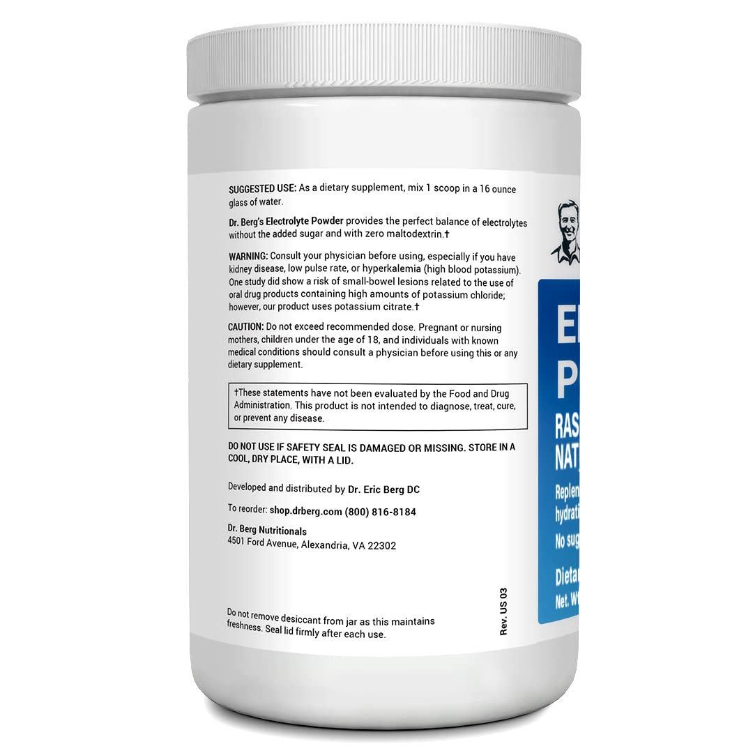 Dr. Berg's Electrolyte Powder 100 Servings Bundle - Raspberry Lemon & Lemonade - Maple Wellness Supplements