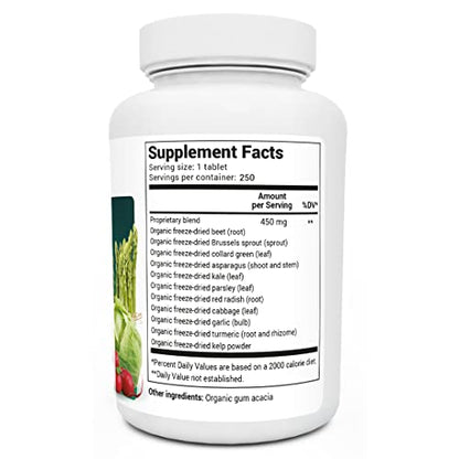 Dr. Berg's Greens Superfood Cruciferous Vegetable Tablets - Vegetable Supplements - Maple Wellness Supplements