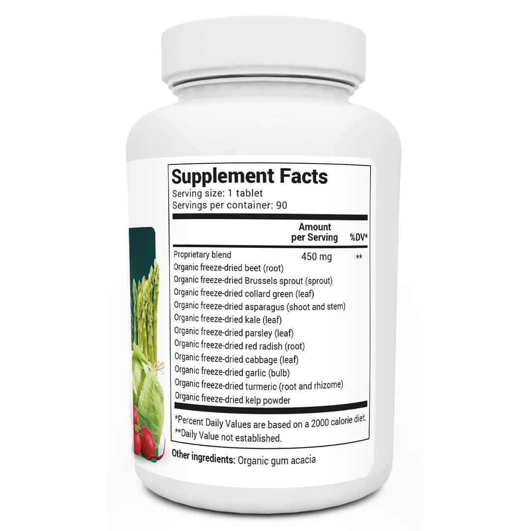Dr. Berg's Greens Superfood Cruciferous Vegetable Tablets - Vegetable Supplements - Maple Wellness Supplements