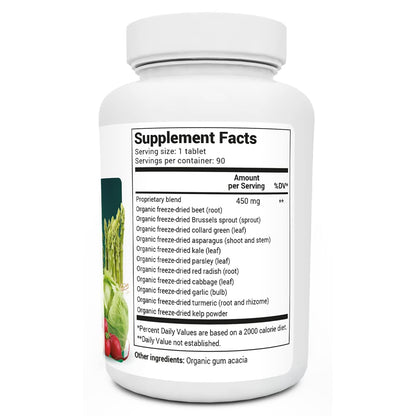 Dr. Berg's Greens Superfood Cruciferous Vegetable Tablets - Vegetable Supplements - Maple Wellness Supplements