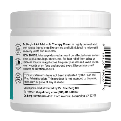 Dr. Berg's Joint & Muscle Cream - Workout Recovery, Full-Body Relaxation, Skin Nourishme - Maple Wellness Supplements