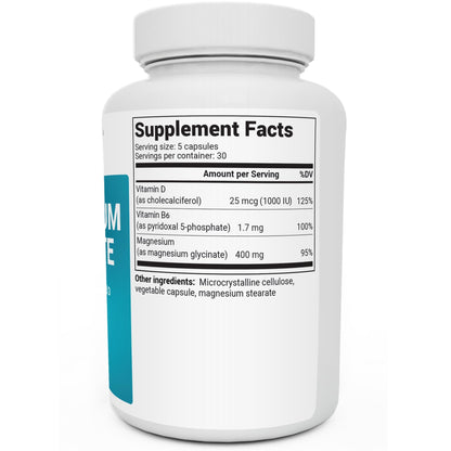 Dr. Berg's Magnesium Glycinate 400mg - Fully Chelated Veg Capsules for Stress - Maple Wellness Supplements