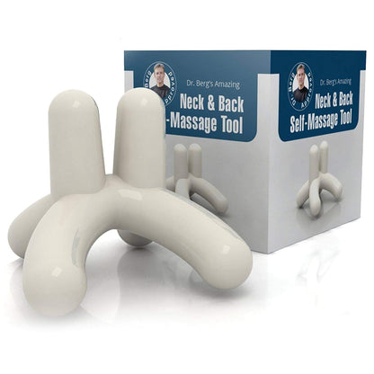 Dr. Berg’s Self-Massage Tool, Best for Back Pain Relief, Handheld Neck and Lower Back - Maple Wellness Supplements