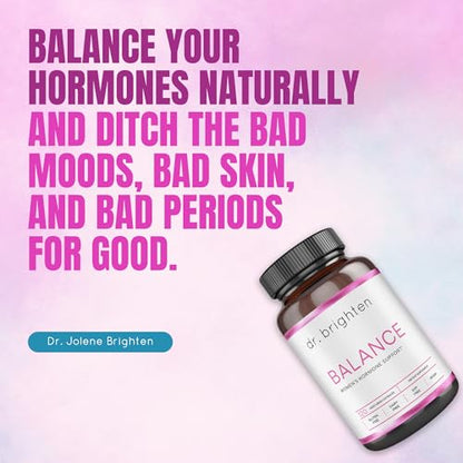 Dr. Brighten Balance - Hormone Balance for Women with Chasteberry and DIM - Targets - Maple Wellness Supplements