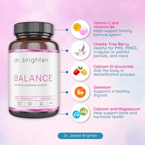 Dr. Brighten Balance - Hormone Balance for Women with Chasteberry and DIM - Targets - Maple Wellness Supplements