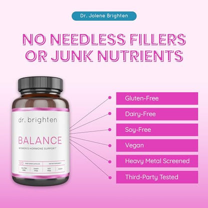 Dr. Brighten Balance - Hormone Balance for Women with Chasteberry and DIM - Targets - Maple Wellness Supplements