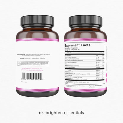 Dr. Brighten Balance - Hormone Balance for Women with Chasteberry and DIM - Targets Hormonal Acne, Period Issues, & PMS - Vegan, Non-GMO - Maple Wellness Supplements