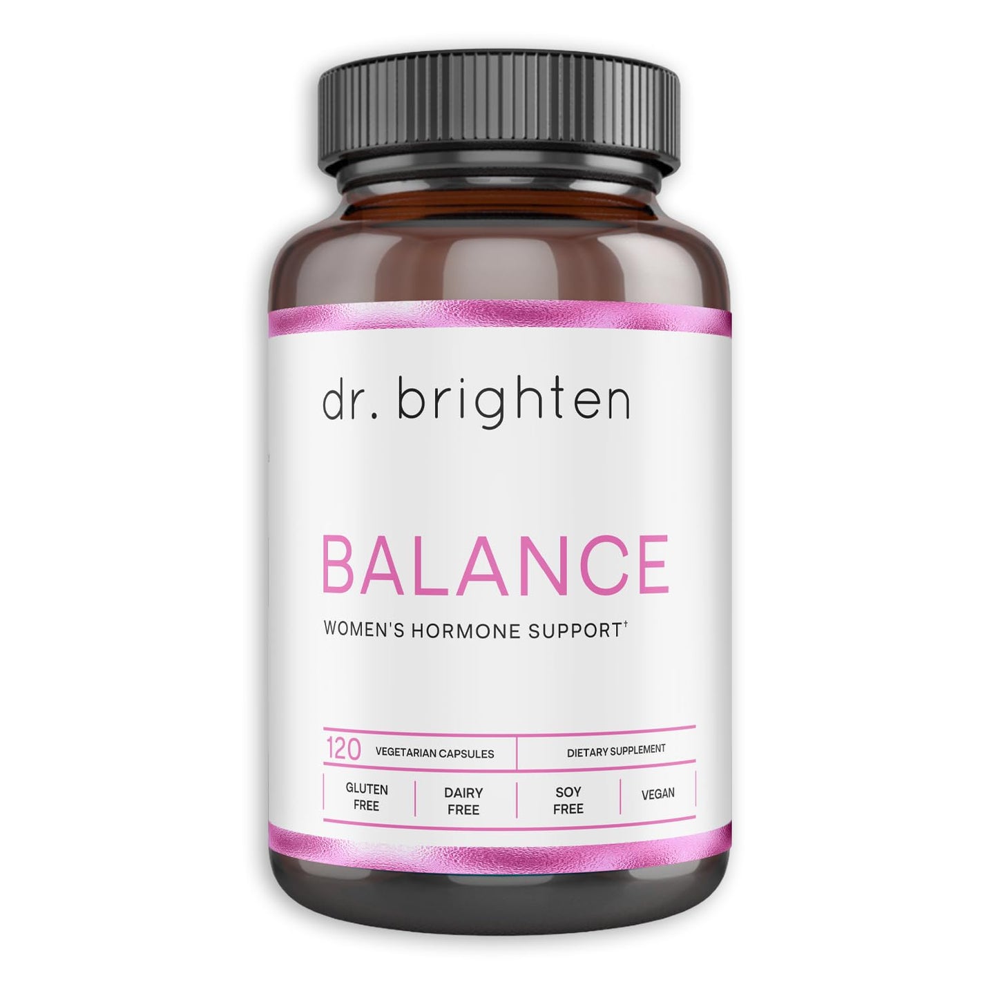 Dr. Brighten Balance - Hormone Balance for Women with Chasteberry and DIM - Targets Hormonal Acne, Period Issues, & PMS - Vegan, Non-GMO - Maple Wellness Supplements