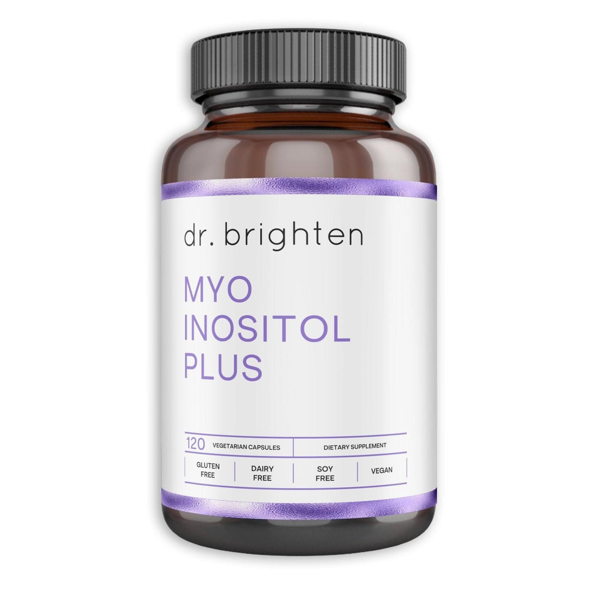 Dr. Brighten Myoinositol Plus - Doctor Formulated Ratio of Myo- and D-Chiro-Inositol - Maple Wellness Supplements