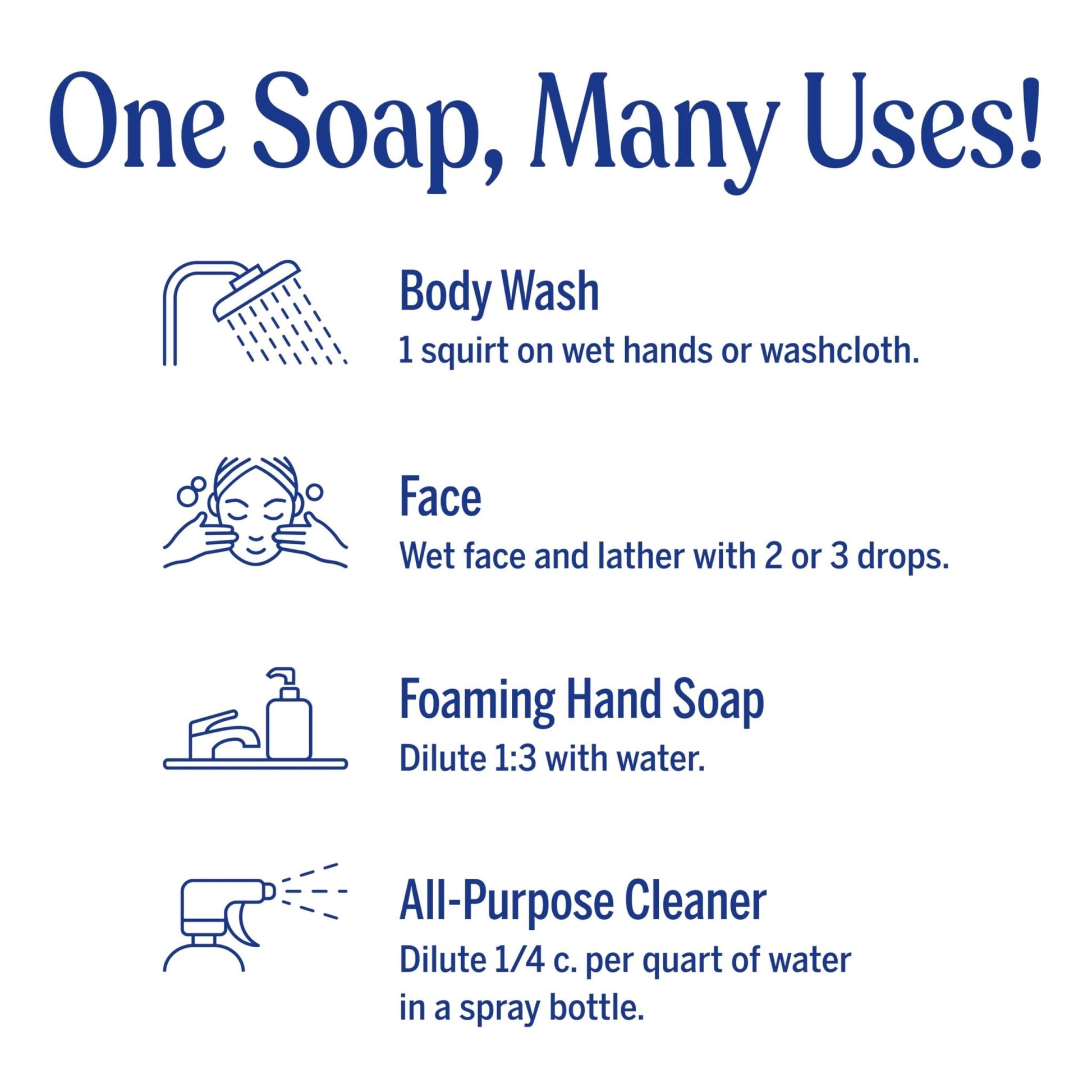 Dr. Bronner's Pure-Castile Magic Liquid Soap (Baby Unscented, 8 Ounce)- Made with Regenerative Organic Certified Oils, For Face - Maple Wellness Supplements