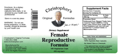 Dr. Christopher’s Female Health Bundle | Female Reproductive, Hormonal Changease & Wheat Germ Oil | 3-Bottle Herbal Support Pack | 100 Veg Capsules Each | USDA Organic Dietary Supplements - Maple Wellness Supplements
