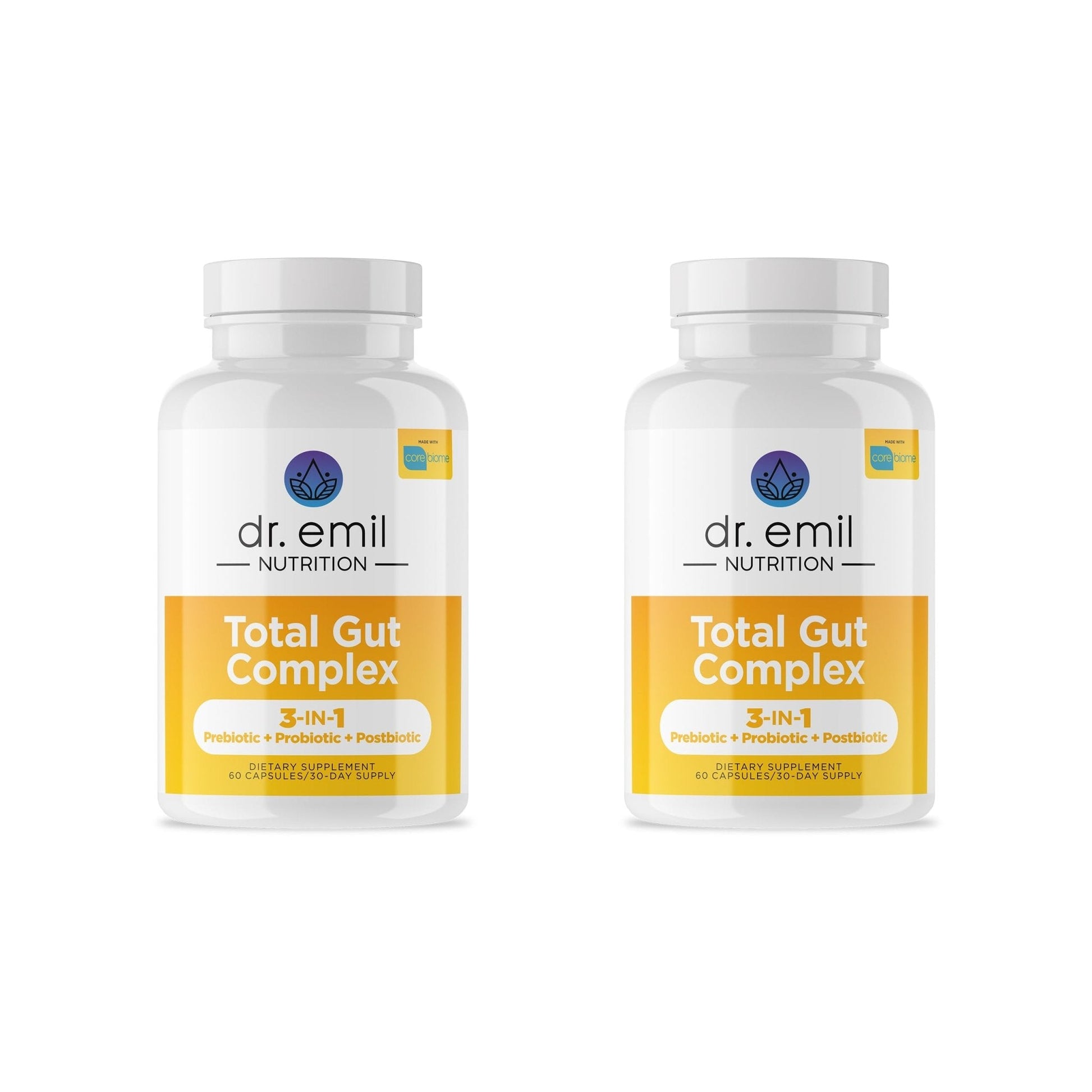DR. EMIL NUTRITION Women & Men Total Gut Health Complex | Prebiotic + Probiotic + Postbiotic Gut Health Supplements - Maple Wellness Supplements