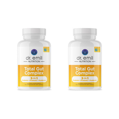 DR. EMIL NUTRITION Women & Men Total Gut Health Complex | Prebiotic + Probiotic + Postbiotic Gut Health Supplements - Maple Wellness Supplements