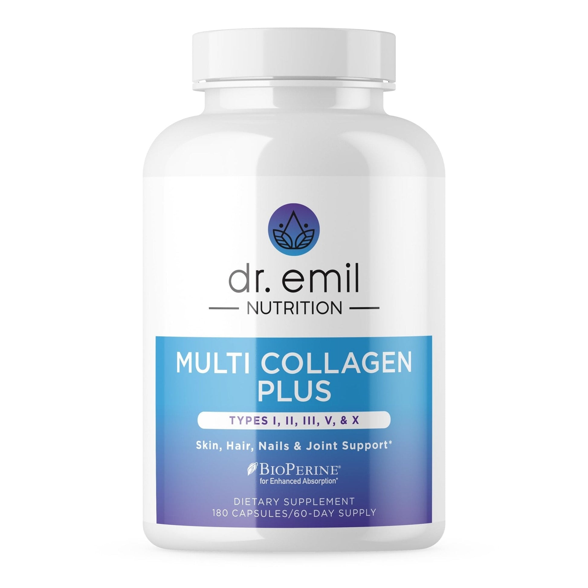 DR. EMIL NUTRITION Women's Multi Collagen Pills | Collagen Supplements to Support Hair, Skin, Nails, & Joints | Hydrolyzed Collagen Supplements Types - Maple Wellness Supplements