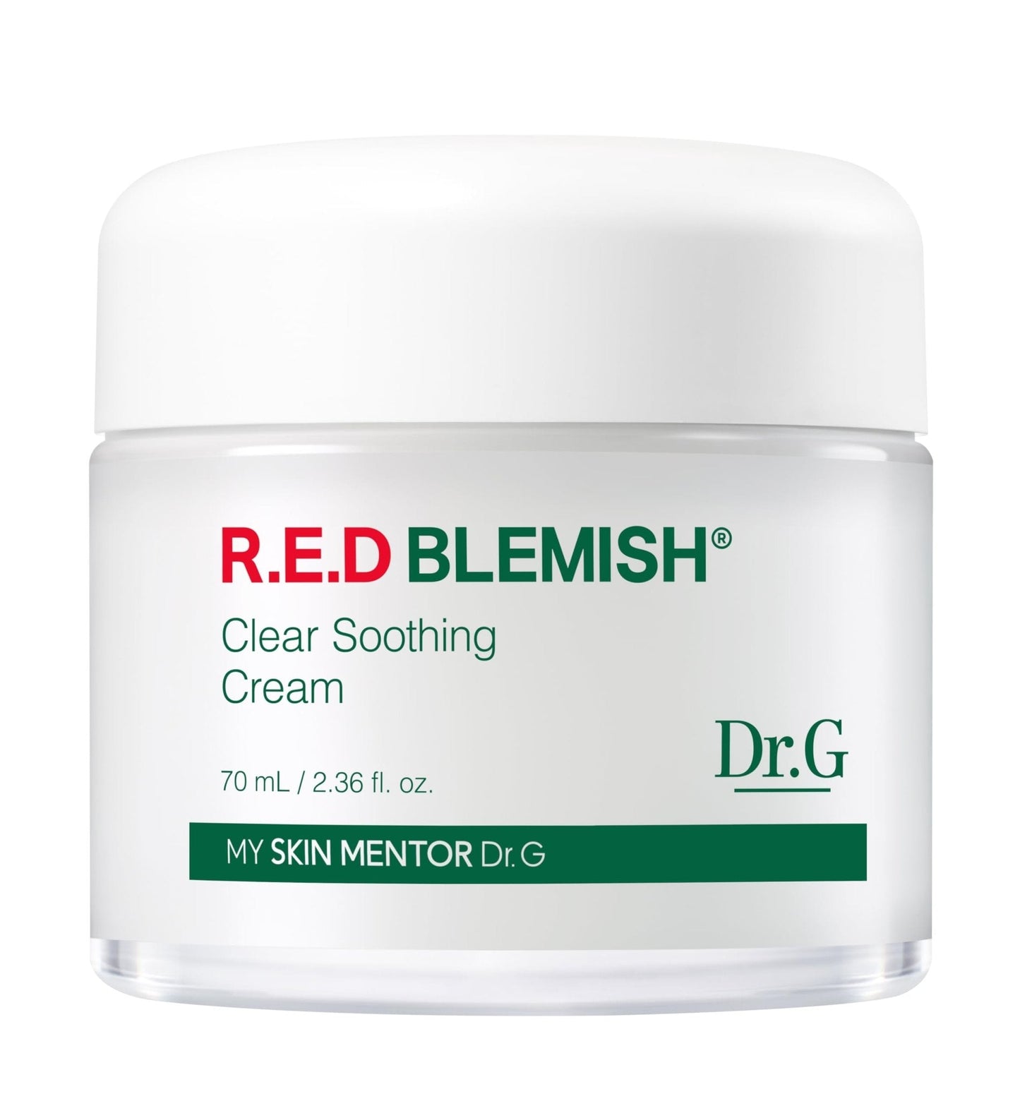 Dr. G R.E.D. Blemish Clear Soothing Cream - Calming Korean Moisturizer for Redness - Soothes Acne & Irritation - Maple Wellness Supplements