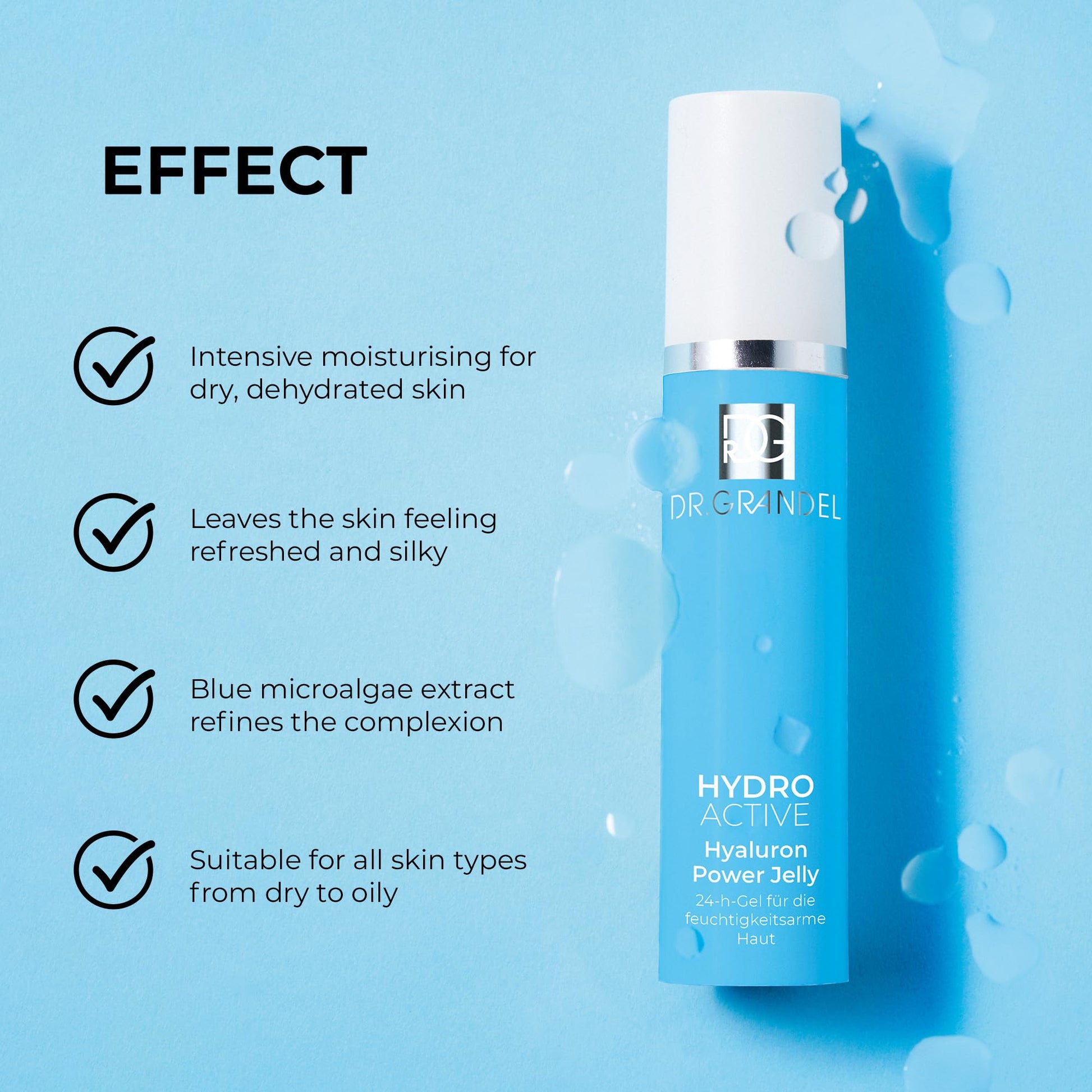 DR. GRANDEL HYDRO ACTIVE Hyaluron Power Jelly I Intensive Moisture Boost for the Skin - Maple Wellness Supplements