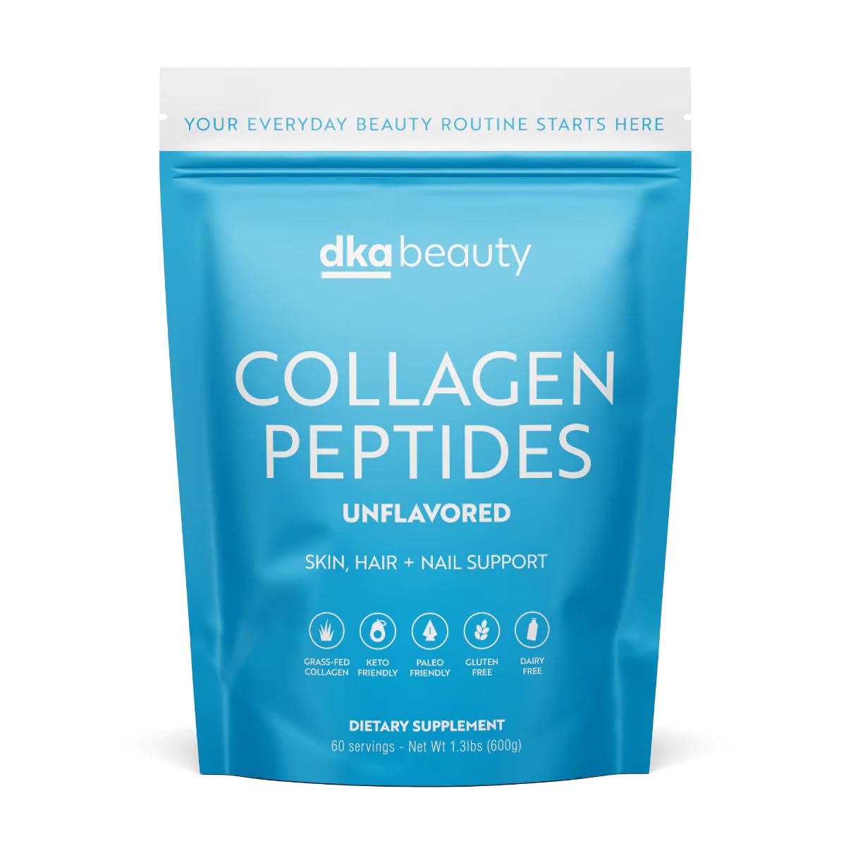 Dr. Kellyann Unflavored Collagen Peptides Powder (60 Servings) – Grass-Fed, Keto & Paleo-Friendly, Non-GMO, Gluten-Free, 1 Pack - Maple Wellness Supplements