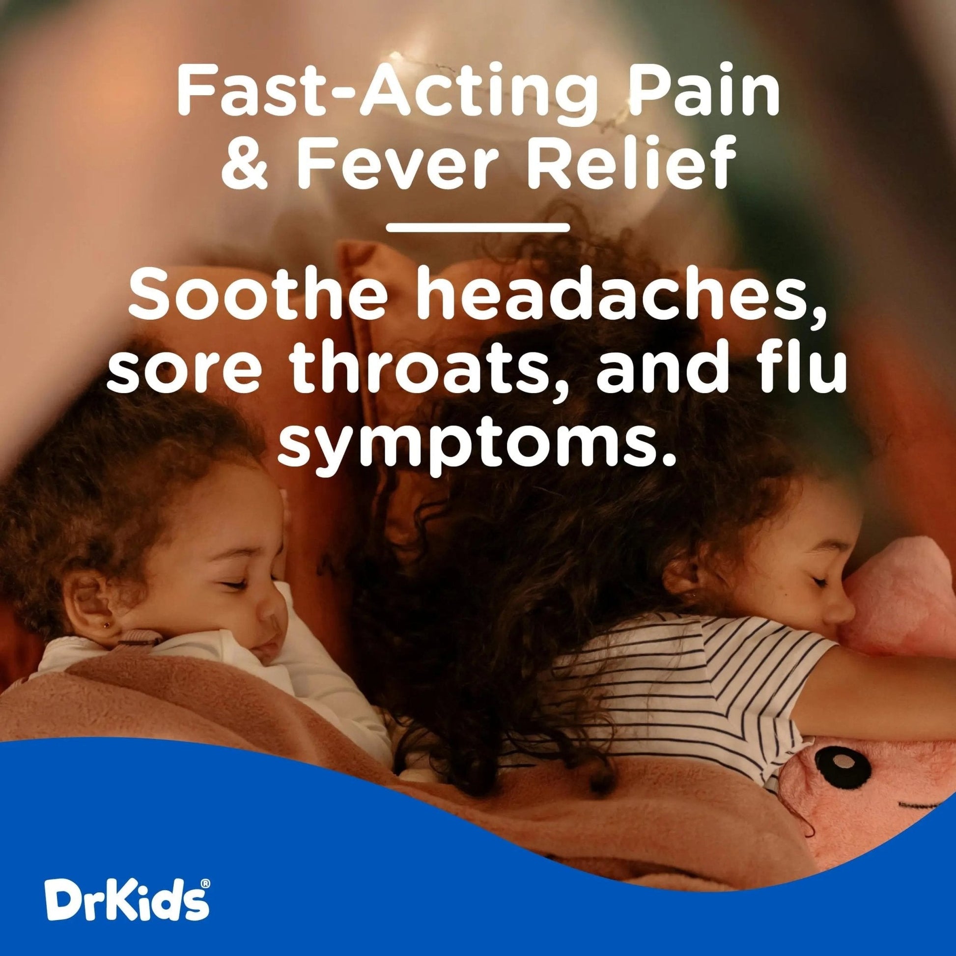 Dr. Kids Children’s Pain and Fever Chewable Gels – Pain Relief and Fever Reducer for Kids Ages 2–11, 80 mg Chewable Acetaminophen for Headache, Sore Throat, Cold & Flu, Pineapple Flavor, 26 Count - Maple Wellness Supplements