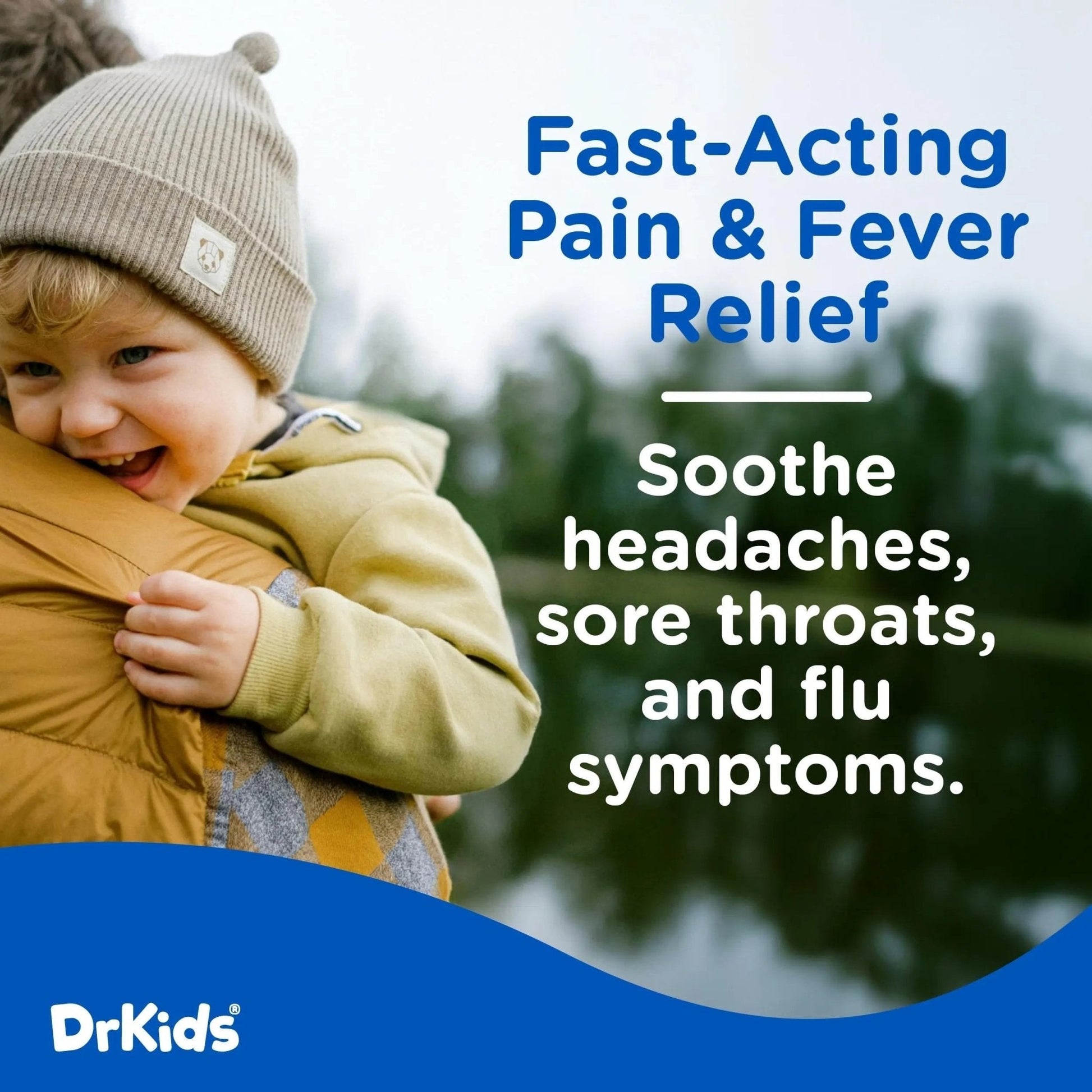 Dr. Kids Children’s Pain and Fever Chewable Gels – Pain Relief and Fever Reducer for Kids Ages 2–11, 80 mg Chewable Acetaminophen for Headache, Sore Throat, Cold & Flu, Pineapple Flavor, 24 Count - Maple Wellness Supplements