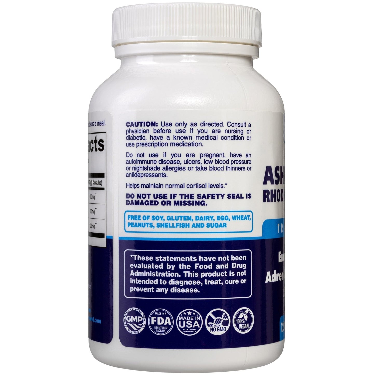 Dr. Maxwell Cortisol Manager Supplement, Supports Relaxation, Mood & Sleep in Times of Occasional Stress, Ashwagandha Rhodiola Adaptogens, Helps Maintain Normal Cortisol Levels, 120 Capsules - Maple Wellness Supplements