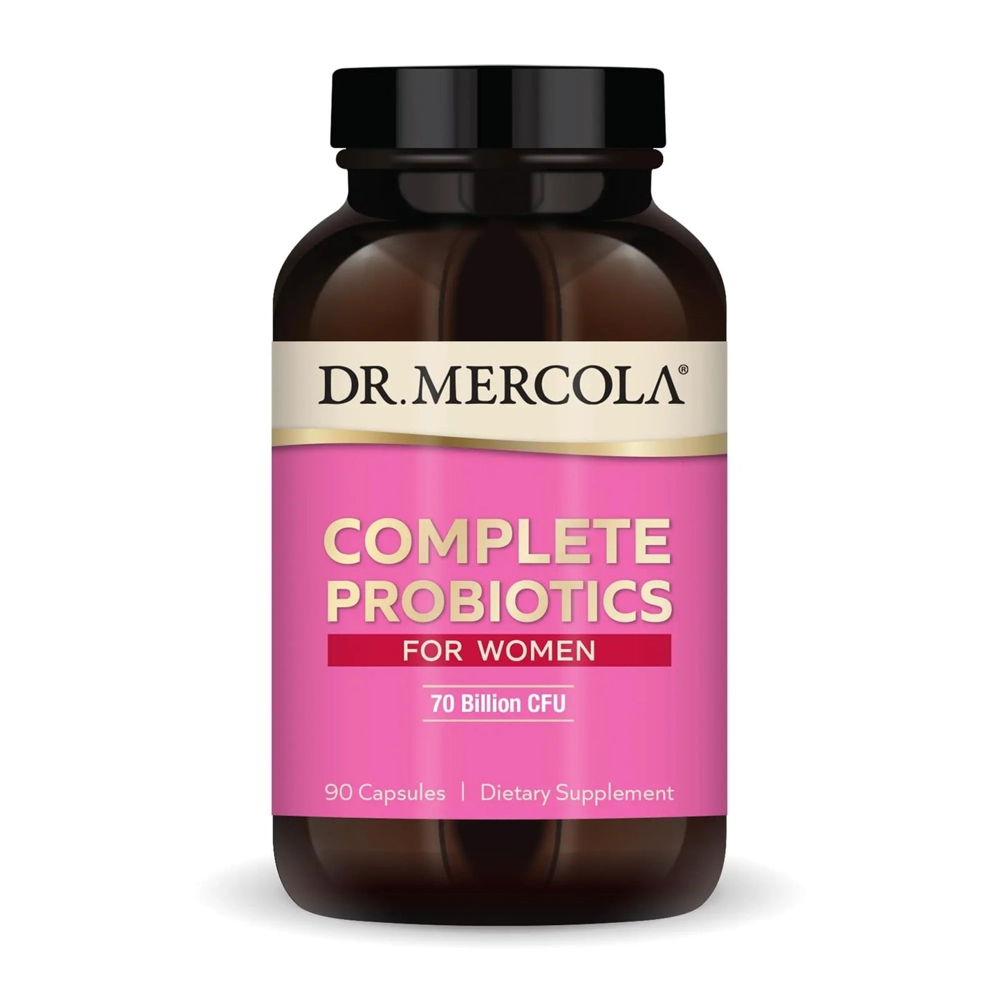 Dr. Mercola Complete Probiotics for Women - Supports Gut, Vaginal & Immune Health - Contains Lactobacillus Strains - Non-GMO, Gluten-Free & Soy-Free - 90 Capsules (90 Servings) - Maple Wellness Supplements