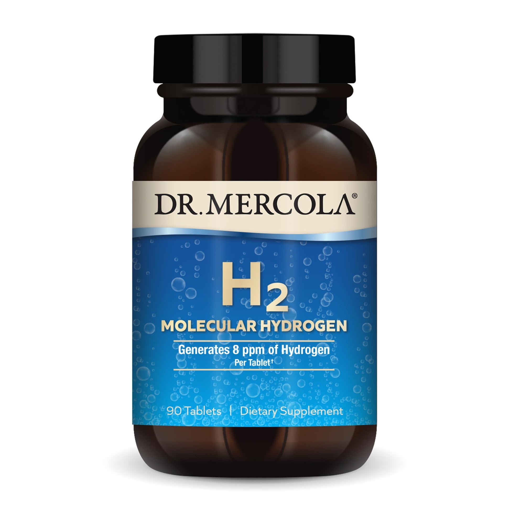 Dr. Mercola H2 Molecular Hydrogen Tablets, Creates Hydrogen Rich Water (8 ppm), Supports Cellular Energy, Brain Health & Healthy Aging - Maple Wellness Supplements