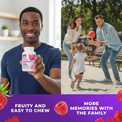 DR. MORITZ Magnesium Citrate Gummies Sugar-Free - Calm Magnesium Gummies Supplement for Children, Sugar -Supports Cardiovascular Health - Maple Wellness Supplements