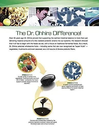 Dr. Ohhira's Probiotics Professional Formula - 120 Capsules with Bonus 5 Travel Size Samples (10 Capsules Bonus) - Maple Wellness Supplements
