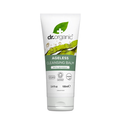 Dr. Organic Ageless Cleansing Balm with Seaweed | Moisturizing, Gentle, Removes Impurities, Certified Organic, Paraben & SLS-Free, Natural, Vegan, 100 ml / 3.4 fl oz - Maple Wellness Supplements